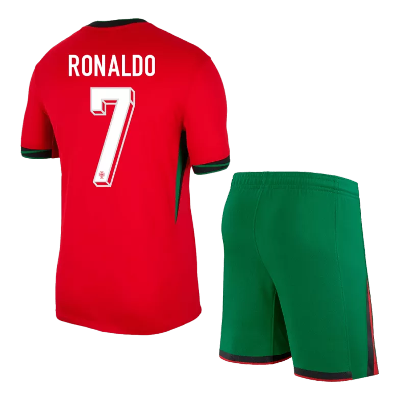 Portugal RONALDO #7 Home Jersey Kit EURO 2024 (Jersey+Shorts) - gojersey