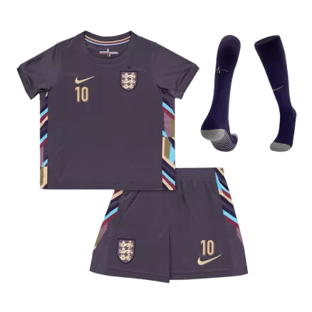 England BELLINGHAM #10 Away Jersey Kit EURO 2024 Kids(Jersey+Shorts+Socks) - gojersey