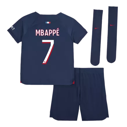 PSG MBAPPÉ #7 Home Jersey Kit 2023/24 Kids(Jersey+Shorts+Socks) - gojersey