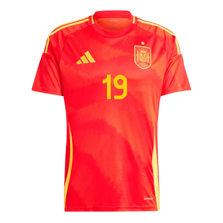 Spain LAMINE YAMAL #19 Home Jersey EURO 2024 - gojersey