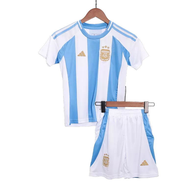Argentina Home Jersey Kit 2024 Kids(Jersey+Shorts+Socks) - gojersey