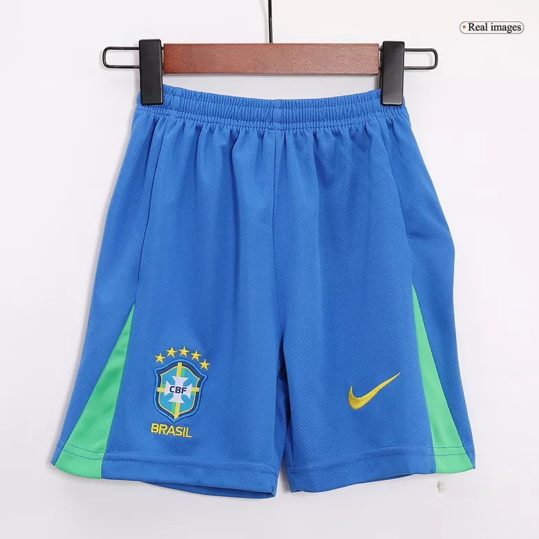 Brazil Home Jersey Kit Copa America 2024 Kids(Jersey+Shorts) - gojersey