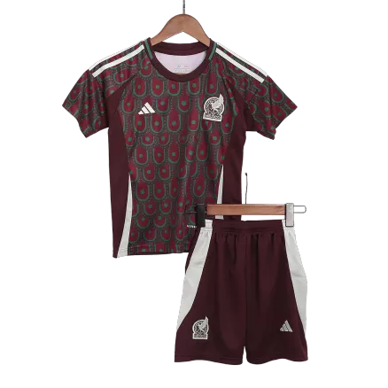 Mexico Home Jersey Kit Copa America 2024 Kids(Jersey+Shorts) - gojersey