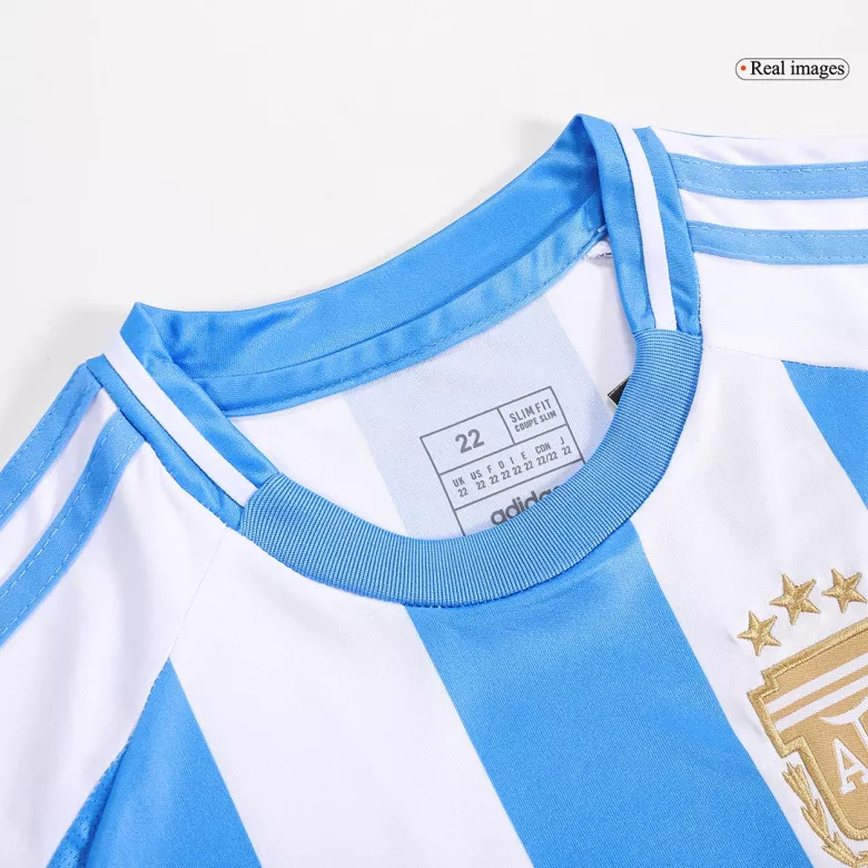 Argentina Home Jersey Kit Copa America 2024 Kids(Jersey+Shorts) - gojersey