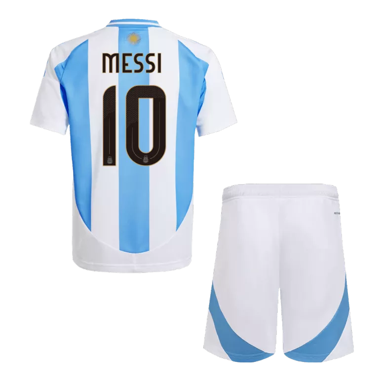 Argentina MESSI #10 Home Jersey Kit 2024 Kids(Jersey+Shorts) - gojersey