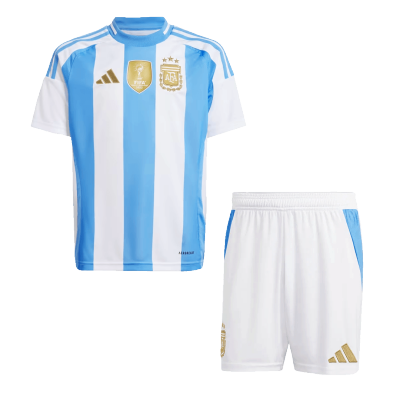 Argentina Home Jersey Kit 2024 Kids(Jersey+Shorts) - gojersey