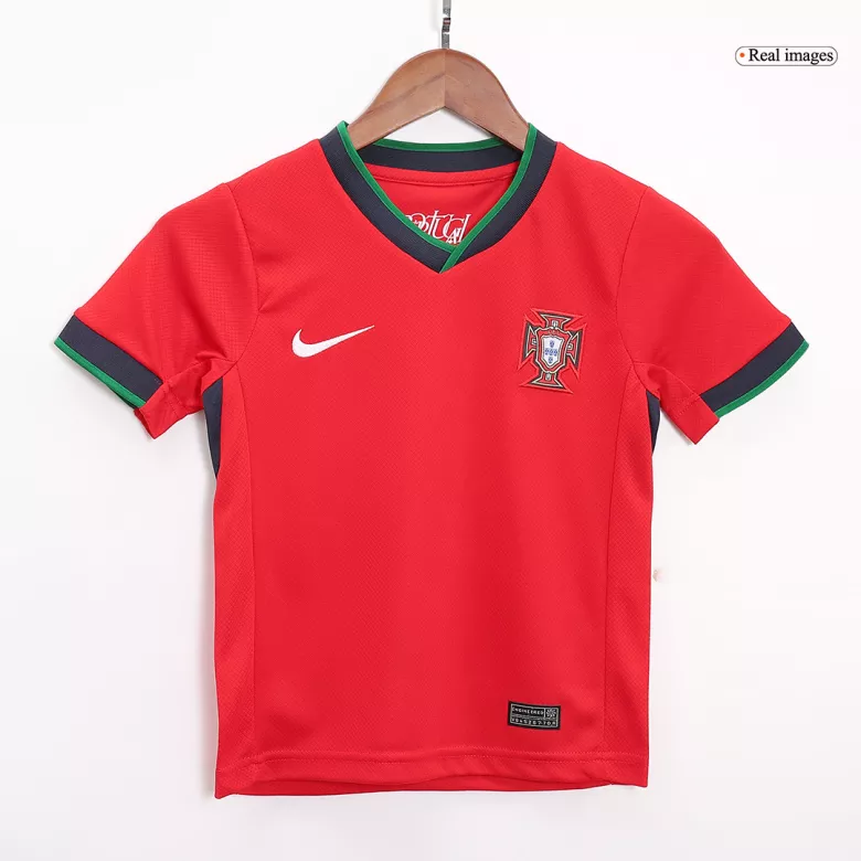 Portugal Home Jersey Kit EURO 2024 Kids(Jersey+Shorts) - gojersey