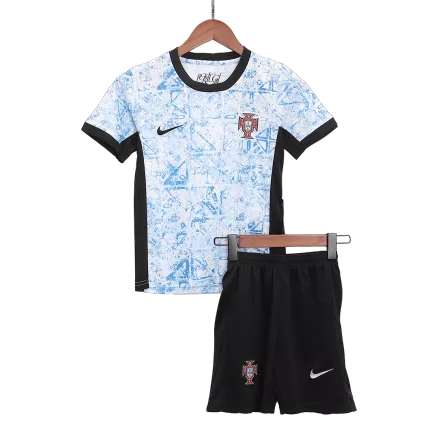 Portugal Away Jersey Kit EURO 2024 Kids(Jersey+Shorts) - gojersey