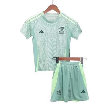 Mexico Away Jersey Kit Copa America 2024 Kids(Jersey+Shorts) - gojersey