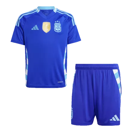 Argentina Away Jersey Kit Copa America 2024 Kids(Jersey+Shorts) - gojersey