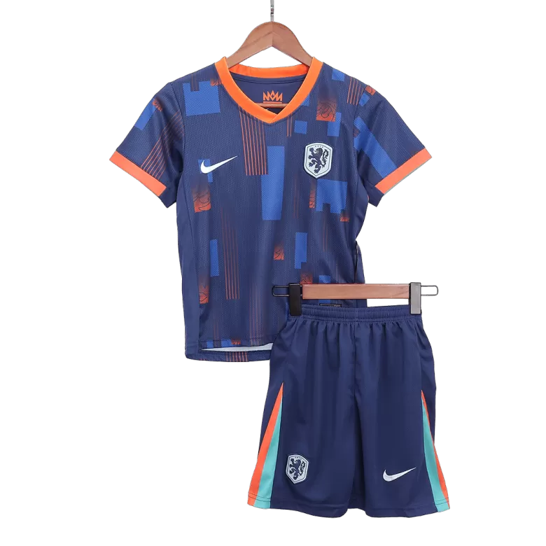 Netherlands Away Jersey Kit EURO 2024 Kids(Jersey+Shorts+Socks) - gojersey