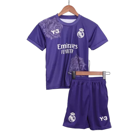 Real Madrid Fourth Away Jersey Kit 2023/24 Kids(Jersey+Shorts) - gojersey