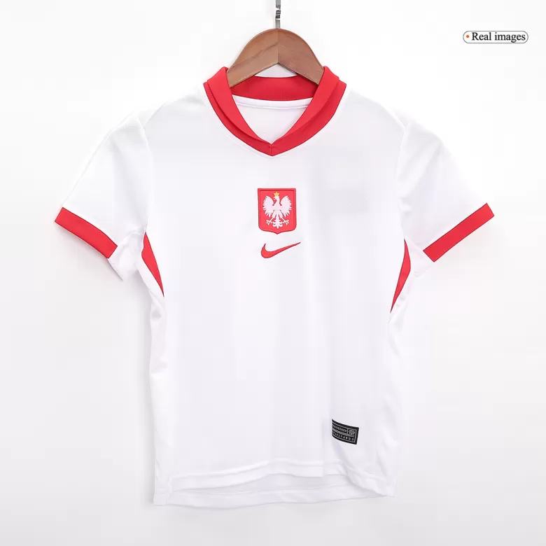 Poland Home Jersey Kit EURO 2024 Kids(Jersey+Shorts) - gojersey