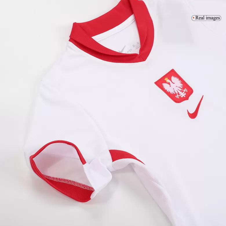 Poland Home Jersey Kit EURO 2024 Kids(Jersey+Shorts) - gojersey