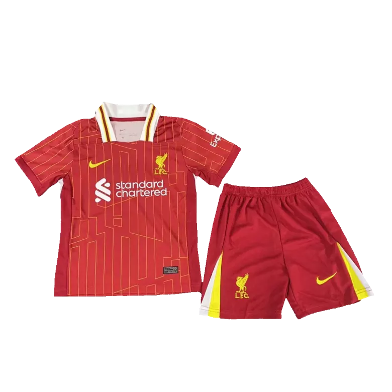Liverpool Home Jersey Kit 2024/25 Kids(Jersey+Shorts) - gojersey