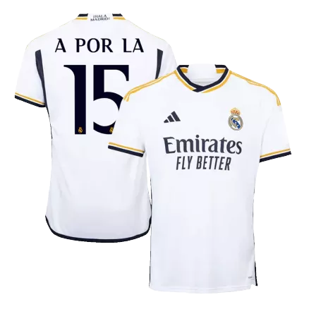 A POR LA #15 Real Madrid Home Soccer Jersey 2023/24 - gojersey