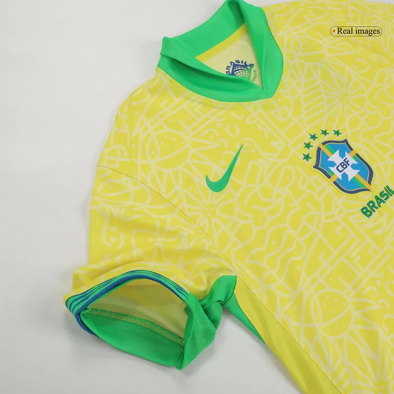 Brazil Home Jersey Kit 2024 (Jersey+Shorts) - gojersey