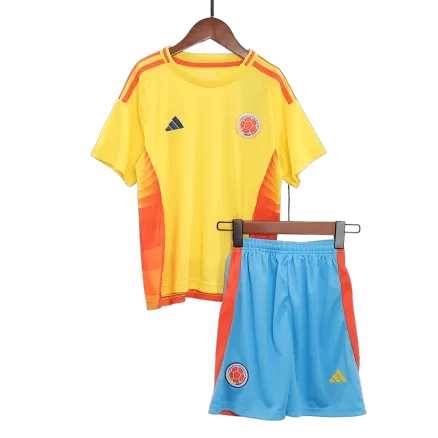 Colombia Home Jersey Kit Copa America 2024 Kids(Jersey+Shorts) - gojersey