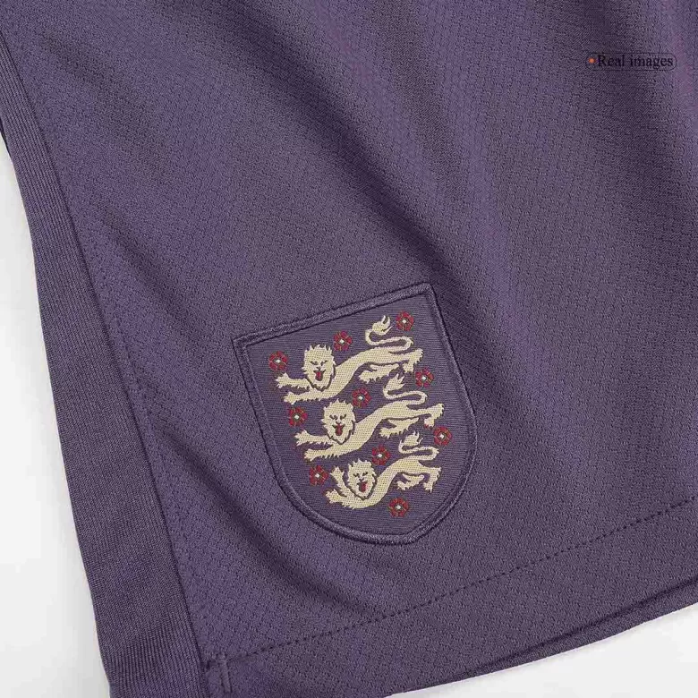 England Away Soccer Shorts Euro 2024 Purple - gojersey