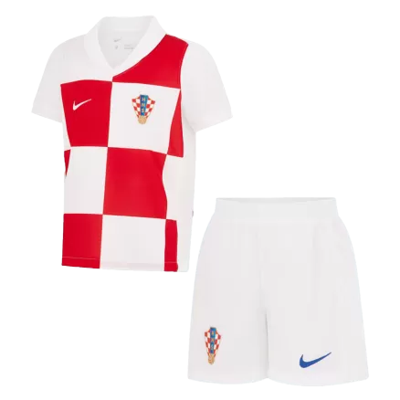 Croatia Home Jersey Kit EURO 2024 Kids(Jersey+Shorts) - gojersey