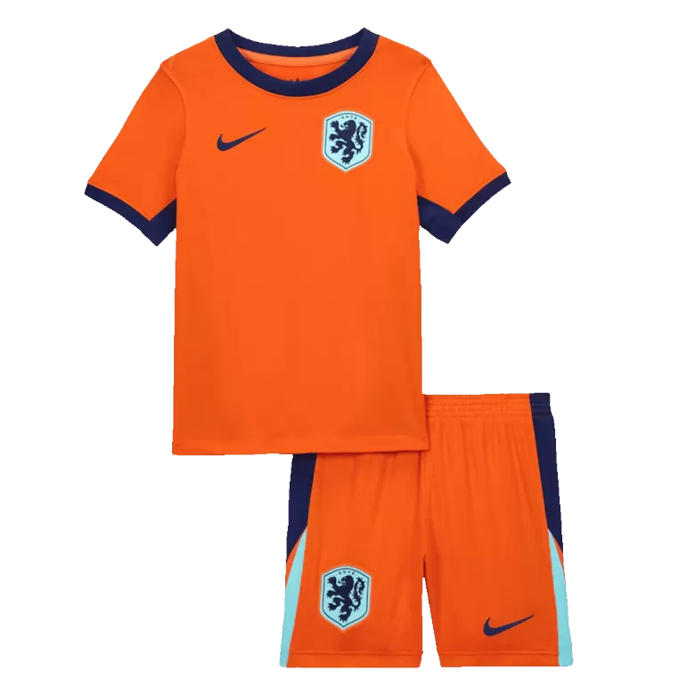 Netherlands Home Jersey Kit EURO 2024 Kids(Jersey+Shorts) - gojersey