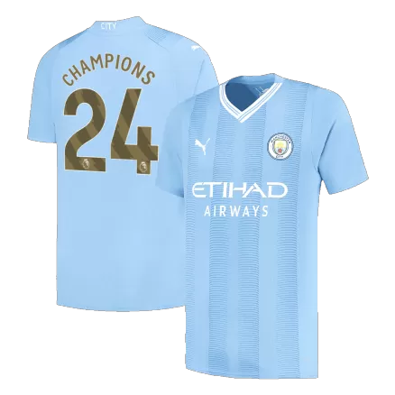 Manchester City CHAMPIONS #24 Home Jersey 2023/24 - gojersey
