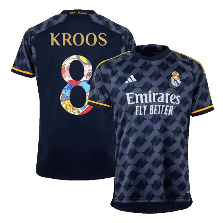 Real Madrid KROOS #8 Away Jersey 2023/24 - Sen2 Font - gojersey