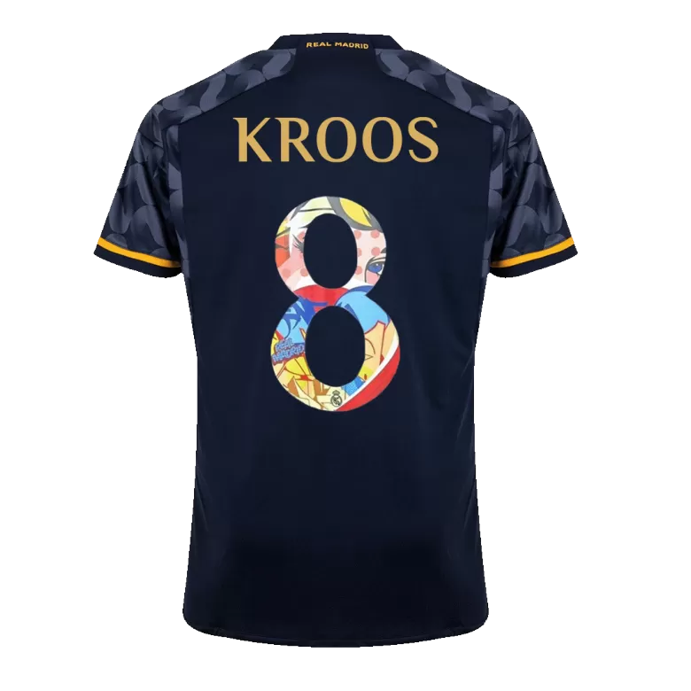 Real Madrid KROOS #8 Away Jersey 2023/24 - Sen2 Font - gojersey