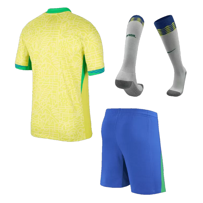 Brazil Home Jersey Kit Copa America 2024 (Jersey+Shorts+Socks) - gojersey