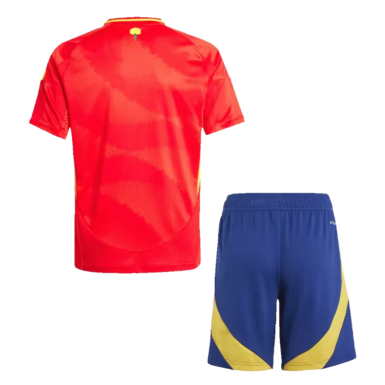 Spain Home Jersey Kit EURO 2024 Kids(Jersey+Shorts) - gojersey