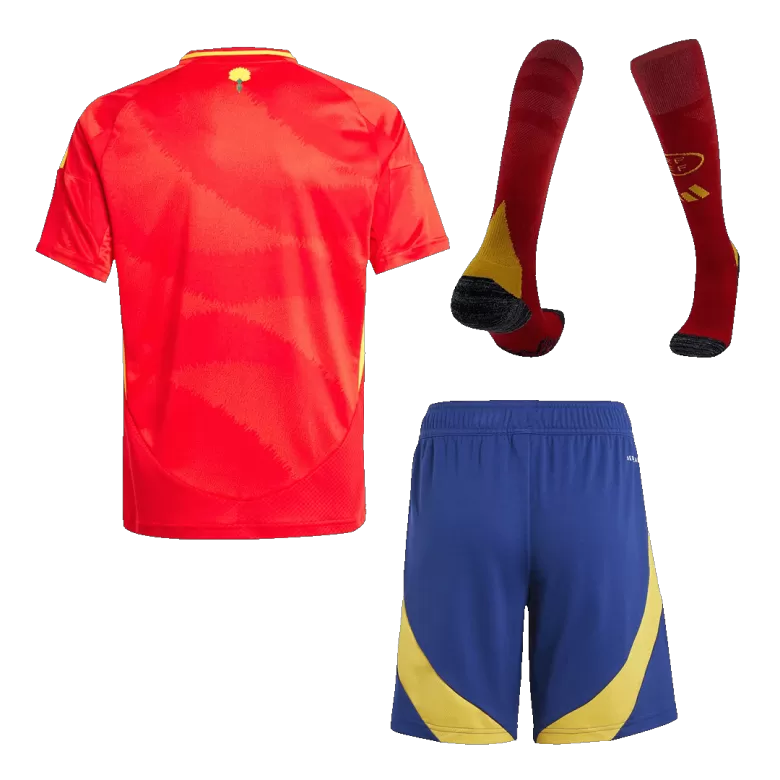 Spain Home Jersey Kit EURO 2024 Kids(Jersey+Shorts+Socks) - gojersey