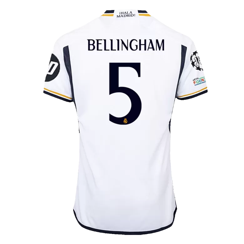 Real Madrid BELLINGHAM #5 Home Jersey Authentic 2023/24 - UCL FINAL - gojersey