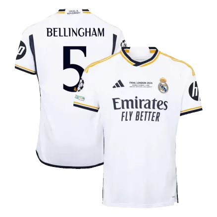 Real Madrid BELLINGHAM #5 Home Jersey 2023/24 - UCL FINAL - gojersey