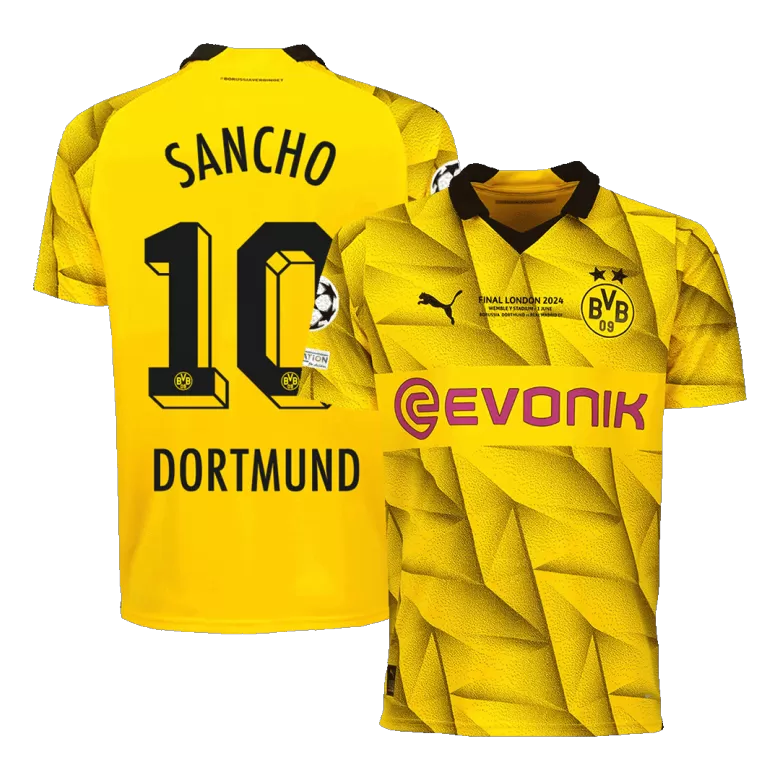 Dortmund SANCHO #10 Third Away Jersey 2023/24 - UCL FINAL - gojersey