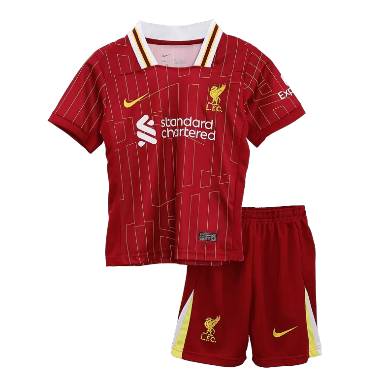 Liverpool Home Jersey Kit 2024/25 Kids(Jersey+Shorts) - gojersey