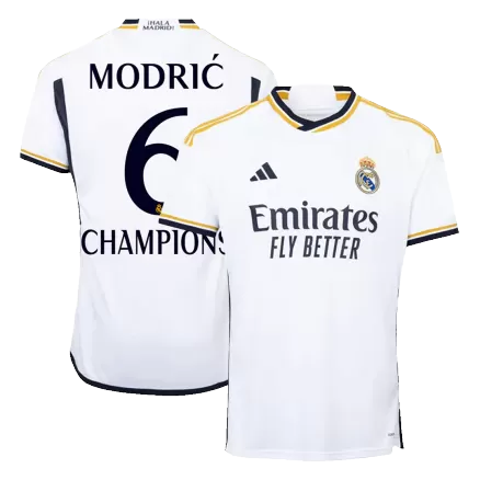 Real Madrid MODRIĆ #6 CHAMPIONS Home Jersey 2023/24 - gojersey