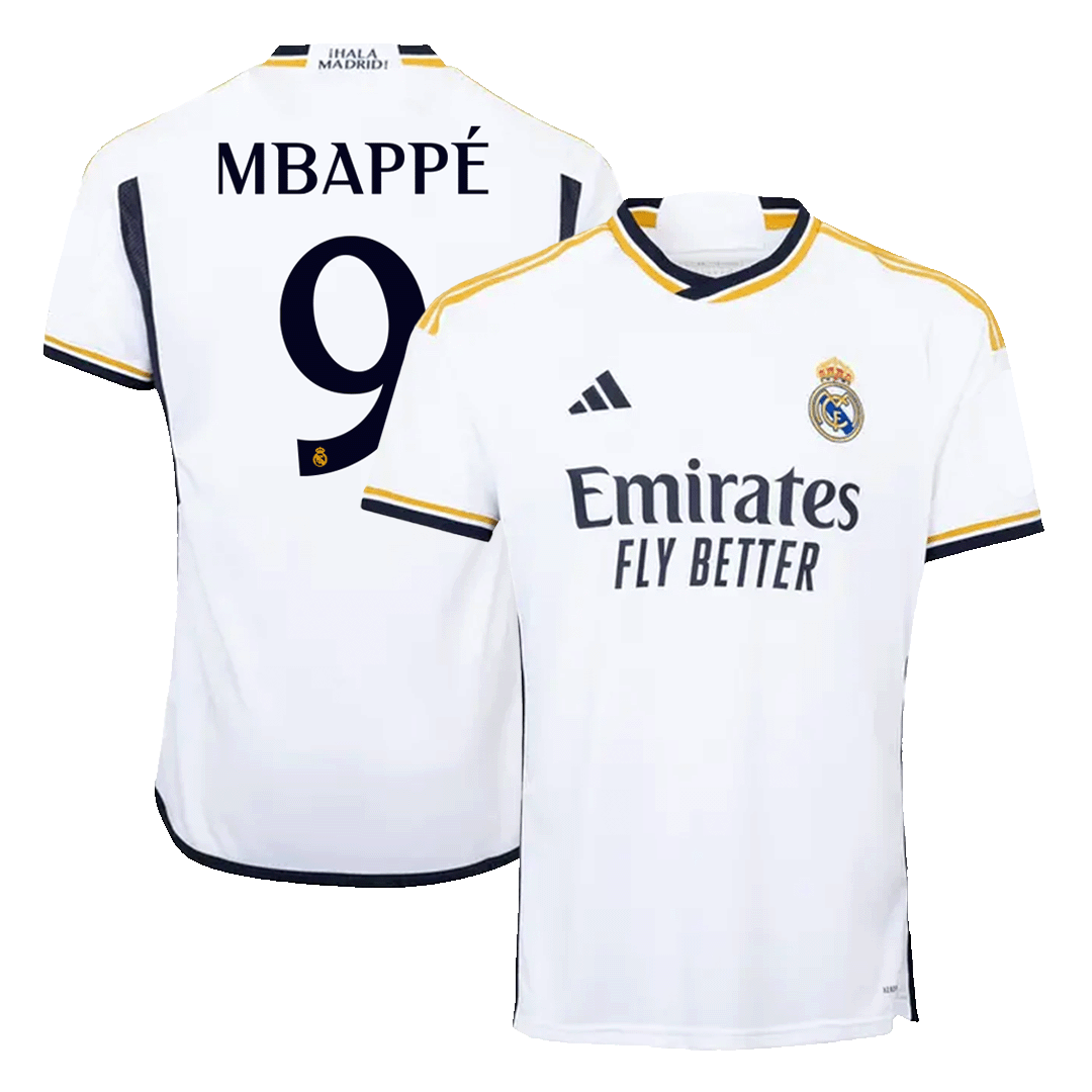 Real Madrid adidas Third Youthkit 2024-25 with Mbappé 9 printing