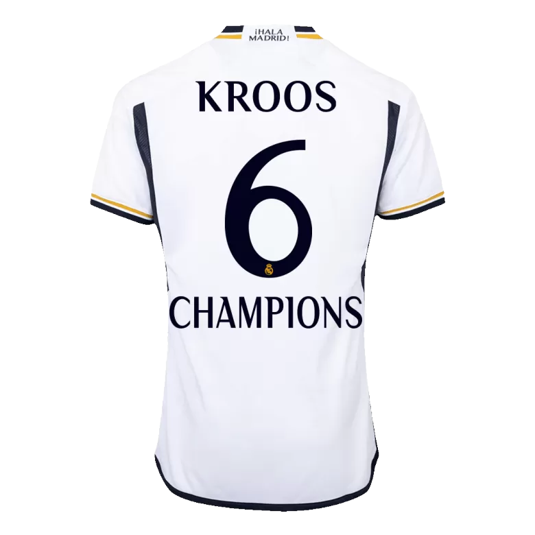 Real Madrid KROOS #6 CHAMPIONS Home Jersey Authentic 2023/24 - gojersey