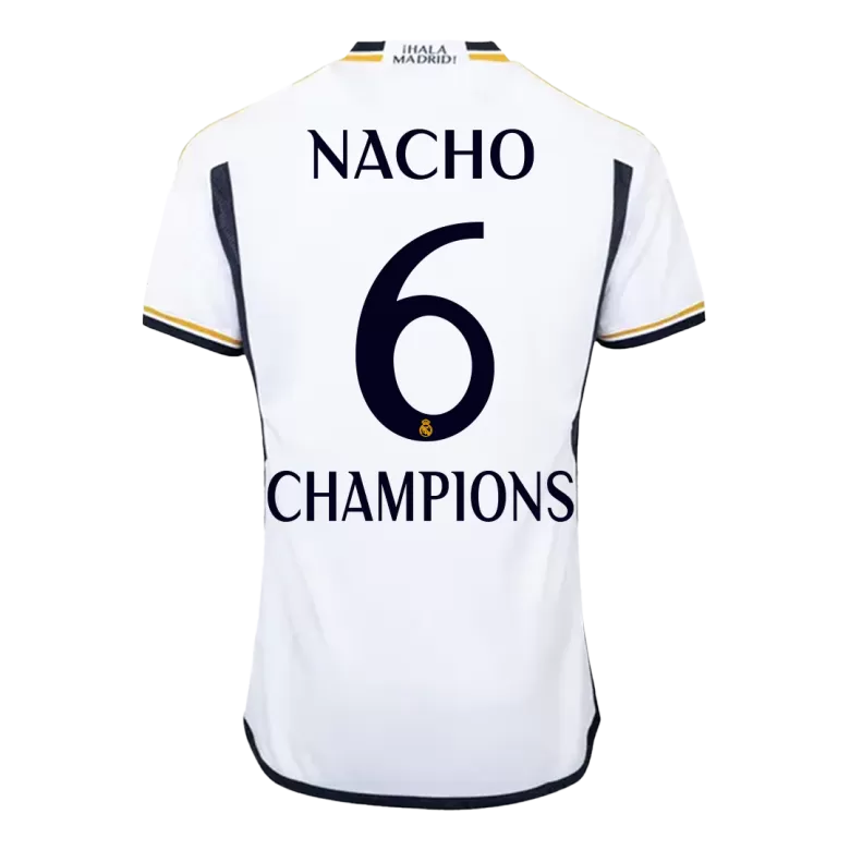 Real Madrid NACHO #6 CHAMPIONS Home Jersey 2023/24 - gojersey