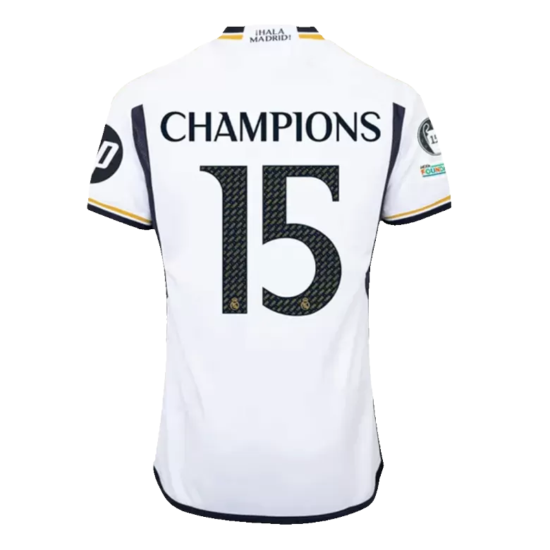 Real Madrid CHAMPIONS #15 Home Jersey 2023/24 - UCL FINAL - gojersey