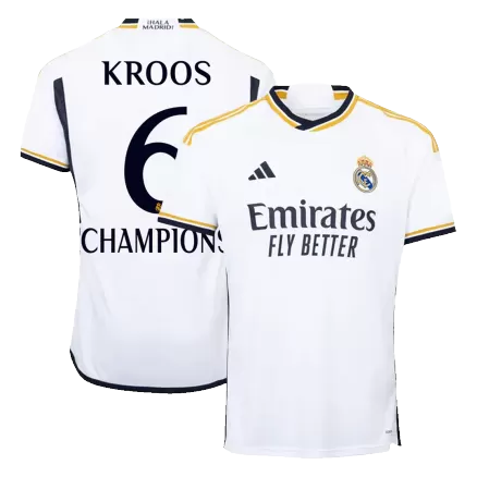 Real Madrid KROOS #6 CHAMPIONS Home Jersey 2023/24 - gojersey