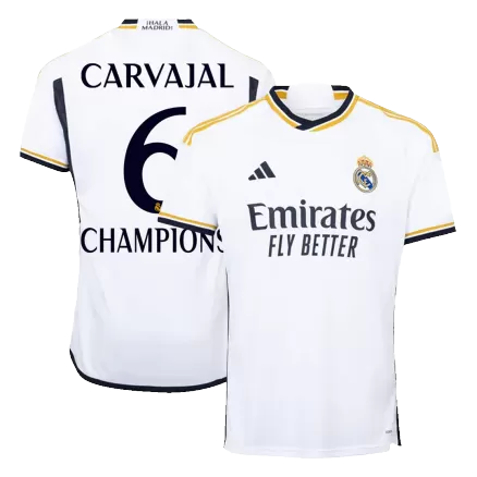 Real Madrid CHAMPIONS CARVAJAL #6 Home Jersey 2023/24 - gojersey