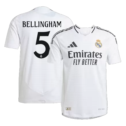 Real Madrid BELLINGHAM #5 Home Jersey Authentic 2024/25 - gojersey