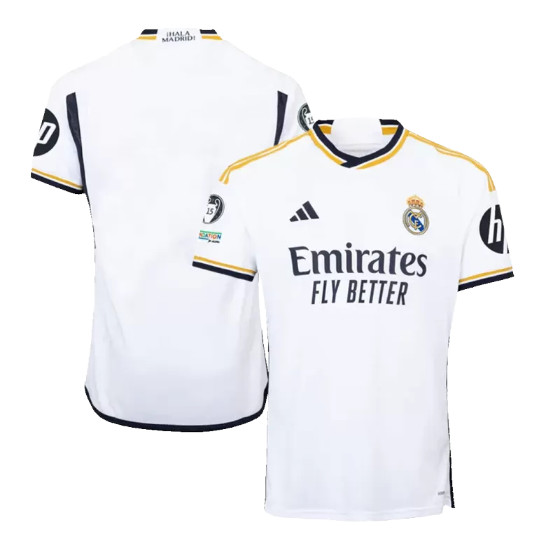 Real Madrid Home Jersey 2023/24 - UCL Champion 15 - gojersey