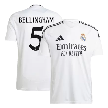 Real Madrid BELLINGHAM #5 Home Jersey 2024/25 - gojersey