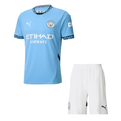 Manchester City Home Jersey Kit 2024/25 (Jersey+Shorts) - gojersey