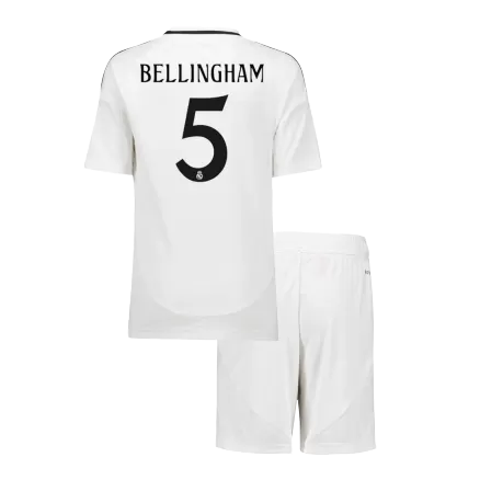 Real Madrid BELLINGHAM #5 Home Jersey Kit 2024/25 Kids(Jersey+Shorts) - gojersey