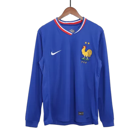 France Long Sleeve Home Jersey EURO 2024 - gojersey