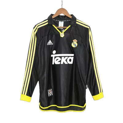 Real Madrid Away Jersey Retro 99/01 - Long Sleeve - gojersey