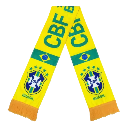 Brazil Soccer Scarf Yellow - gojersey